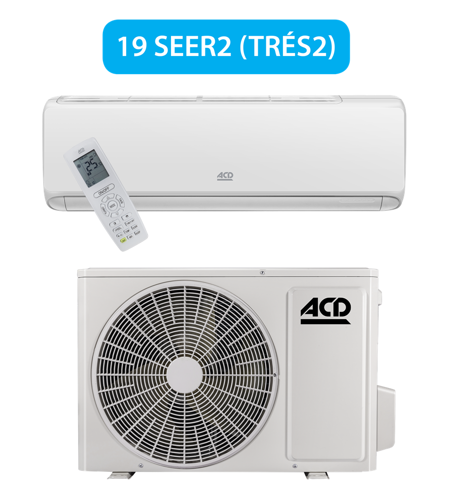 Dettson - ACD Charmo Series 19 SEER2 - 0.75-2 Ton Ductless Heat Pump