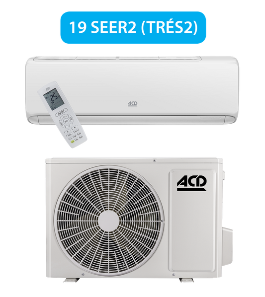 Dettson - ACD Charmo Series 19 SEER2 - 0.75-2 Ton Ductless Heat Pump