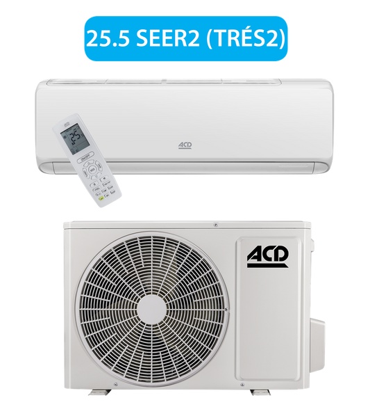 Dettson - ACD Pular Series 25.5 SEER2 - 0.75-2 Ton Ductless Heat Pump